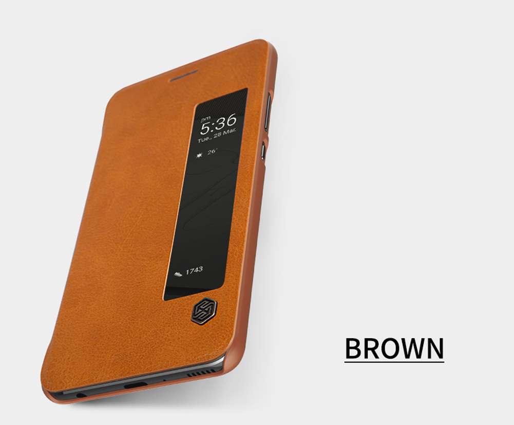 Case Huawei P10 plus เคสฝาพับ NILLKIN มีช่องวิว Qin Series View Window Awakening Smart Leather