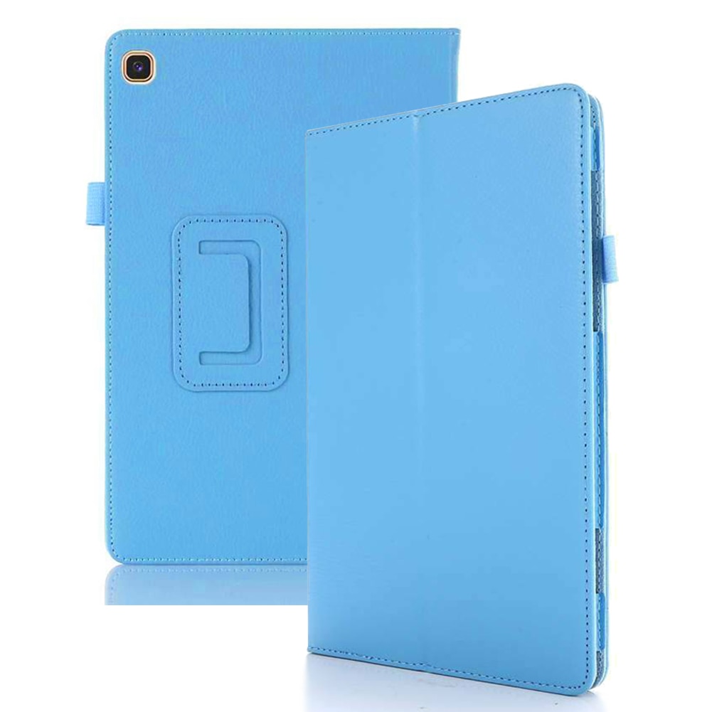 Case Samsung Galaxy Tab S6 Lite 10.4 SM-P610 P615 P617 #เคสฝาพับหนัง PU ผิวลิ้นจี่ Litchi Texture Leather Stand Protective Case