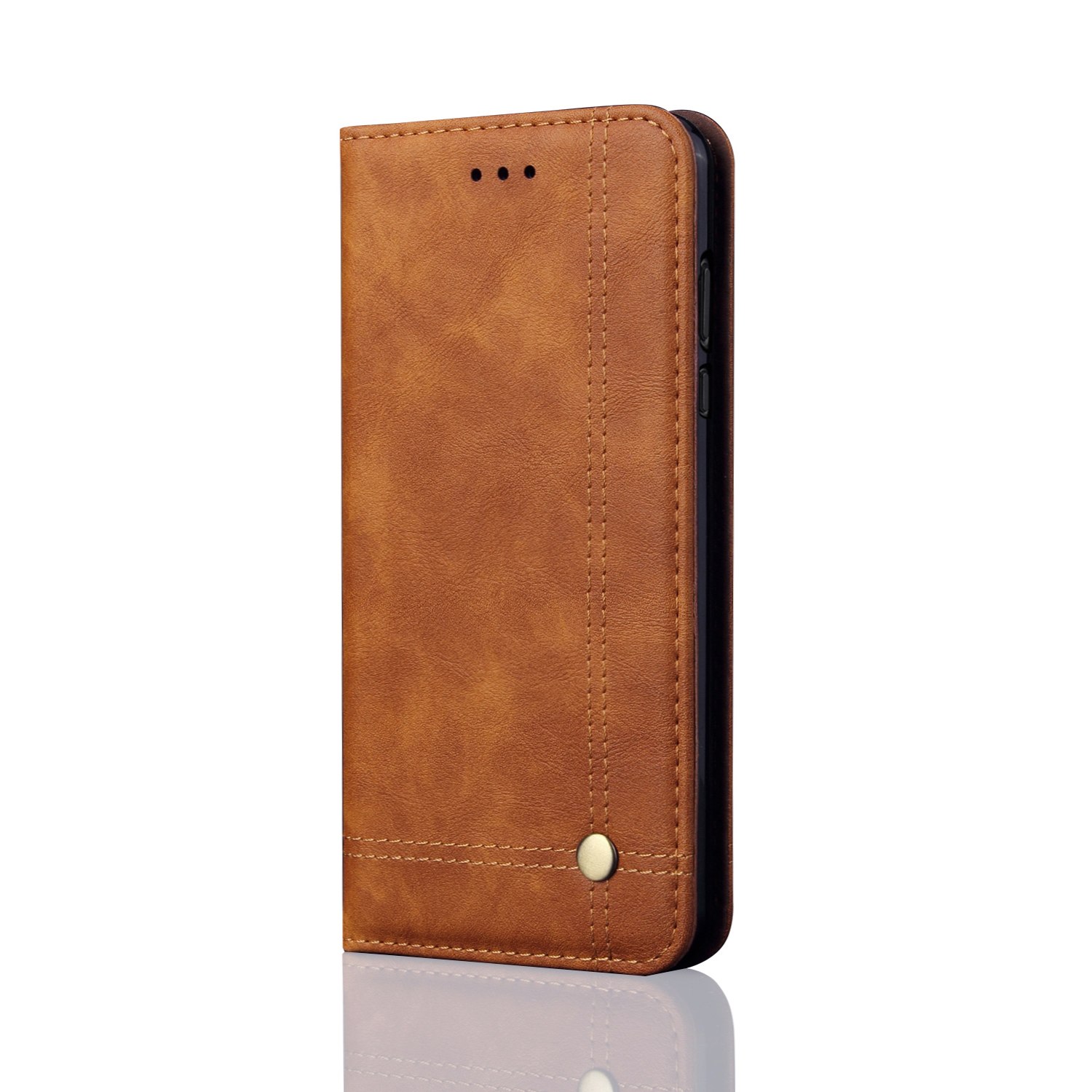 เคส Xiaomi Mi A2 #เคสฝาพับหนัง PU Crazy Horse Texture Retro Leather Auto-absorbed Wallet คุณภาพดี