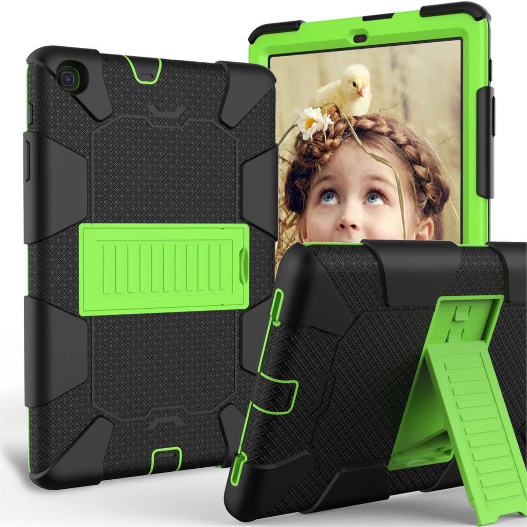 Case Samsung Galaxy Tab A 10.1 (2019) SM-T510 SM-T515 #เคสฝาหลังกันกระแทกมีขาตั้ง Kickstand PC Silicone Armour Defender