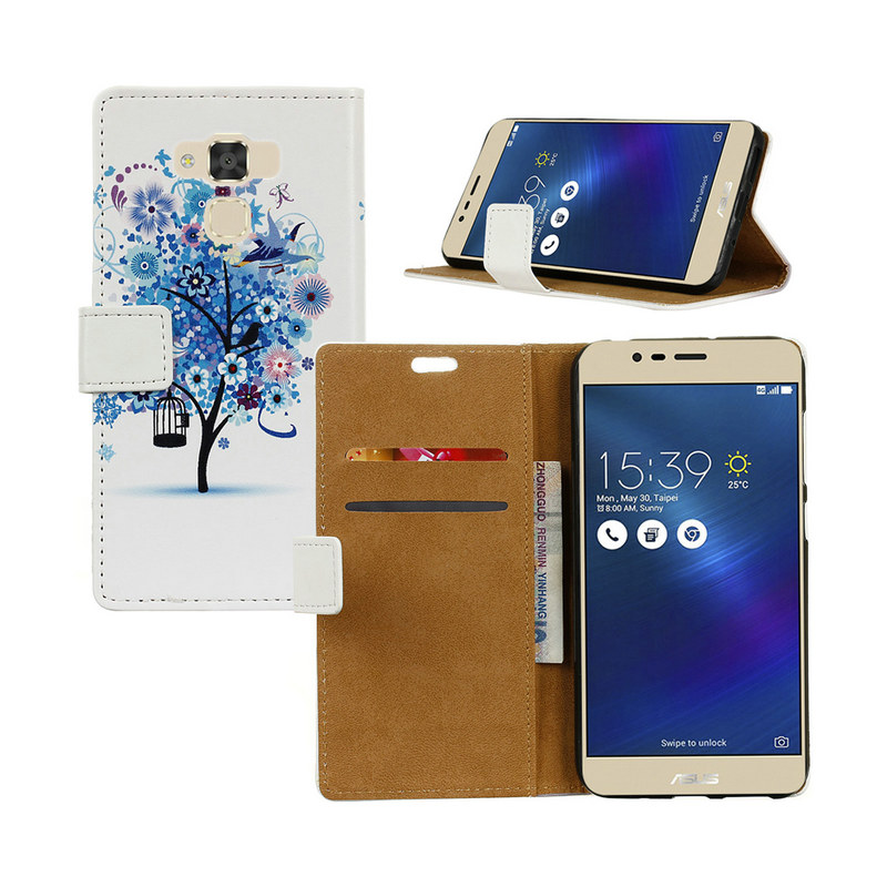 Case Asus Zenfone 3 Max ZC553KL #เคสหนังฝาพับ สไตล์กระเป๋าสตางค์พิมพ์ลาย Patterned Wallet Leather Cover