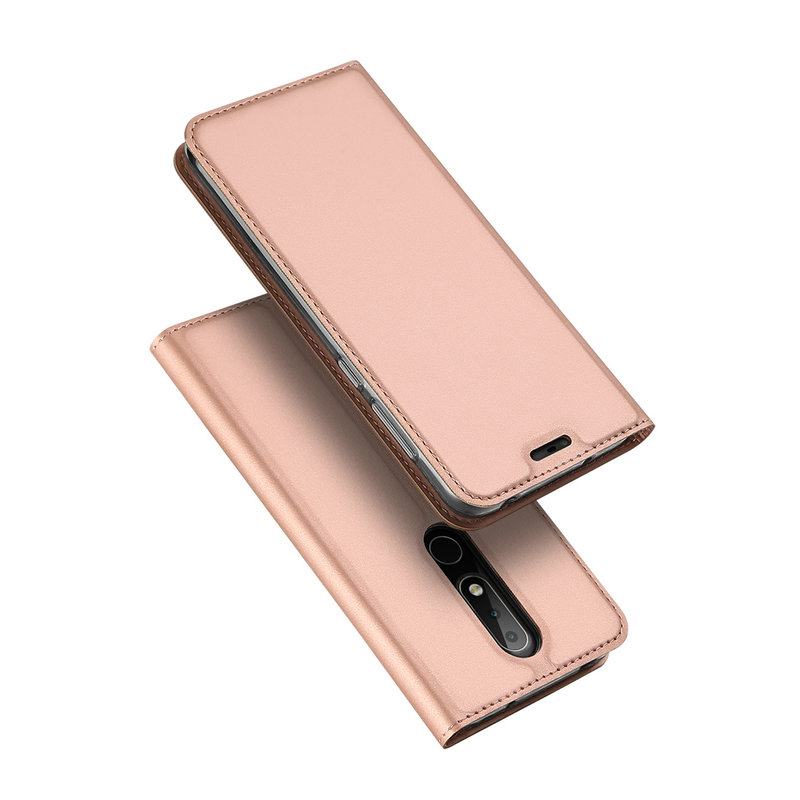 เคส Nokia X6 (2018) #เคสฝาพับ Skin Pro Series Leather Stand Case คุณภาพดีราคาถูก