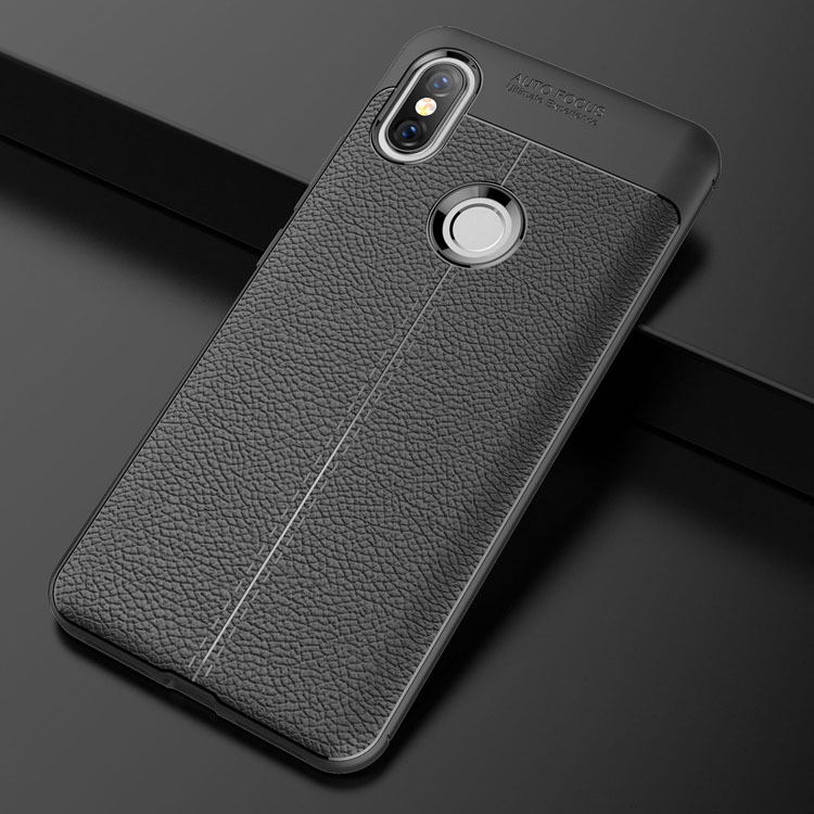 เคส Xiaomi Redmi S2 #เคสฝาหลัง TPU ผิวลิ้นจี่ช่วยป้องกันลายนิ้วมือและกันลื่นได้ดี