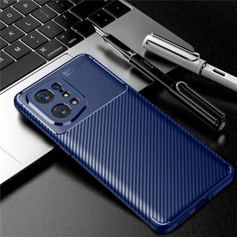 Case OPPO Find X5 Pro 5G #เคสฝาหลังนิ่ม Carbon Fiber Anti-drop TPU Protection