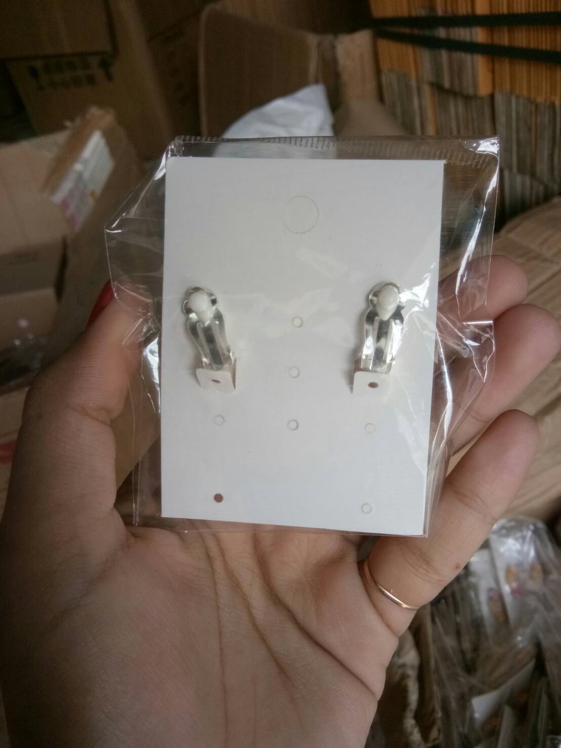 ต่างหูหนีบลายเจ้าหญิง set 5 คู่ 5 แบบ