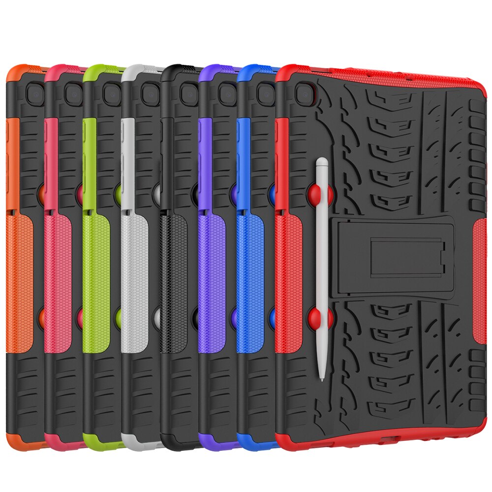 เคส Samsung Galaxy Tab S6 Lite 10.4 SM-P610 SM-P615 SM-P617 Kickstand PC + TPU Hybrid เคสฝาหลังกันกระแทก