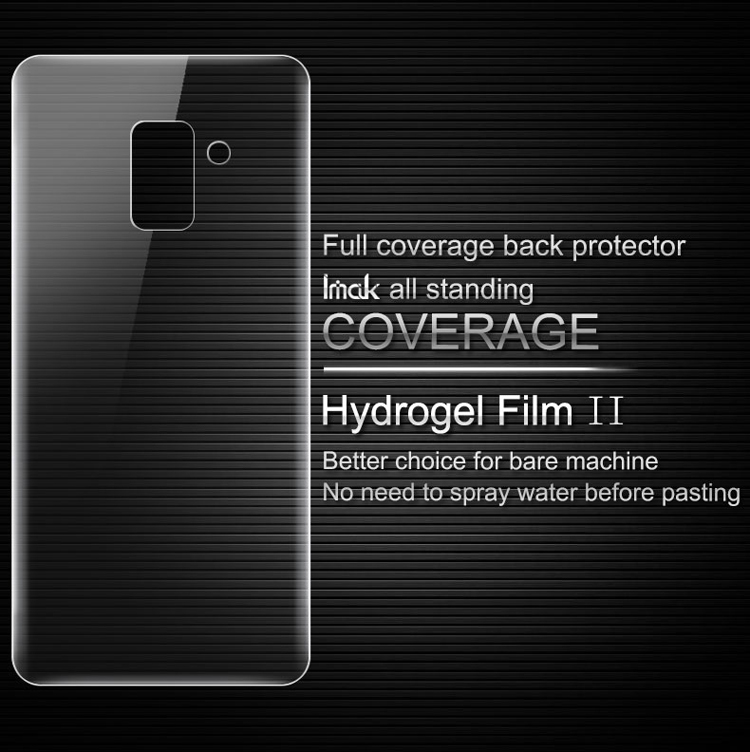 ฟิล์มป้องกันด้านหลัง Samsung Galaxy A8 (2018) IMAK Soft Clearer Hydrogel Film II Full Cover Back Protector Film