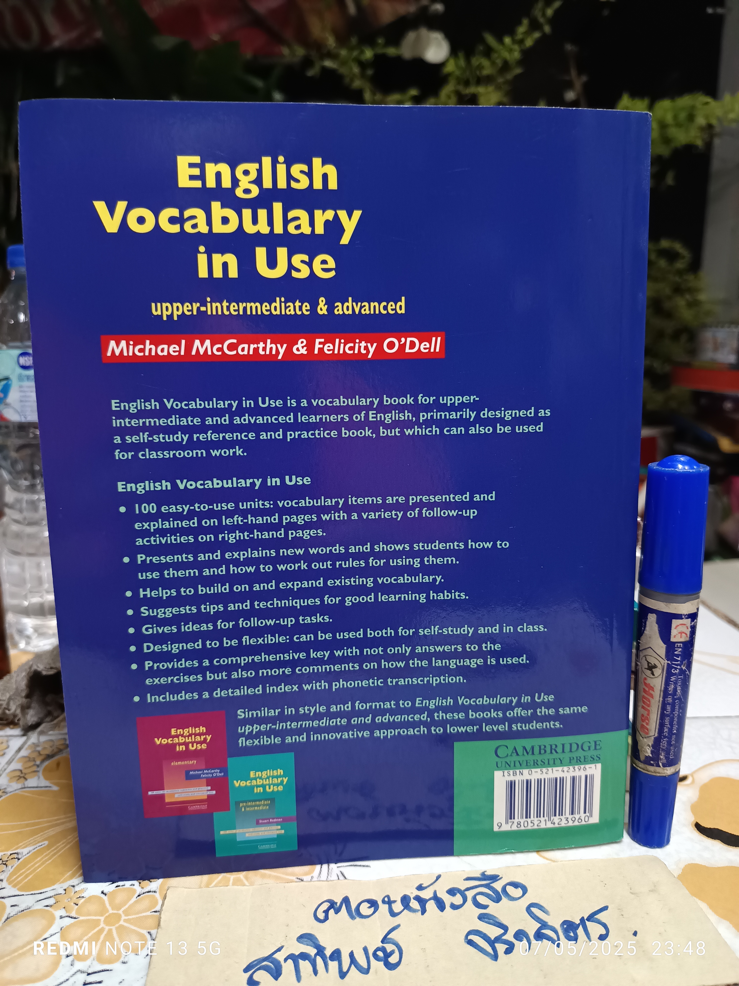 English Vocabulary in Use Upper-Intermediate Book with answers Eleven printed 2000 by McCarthy, Michael/ O'Dell, Felicity.