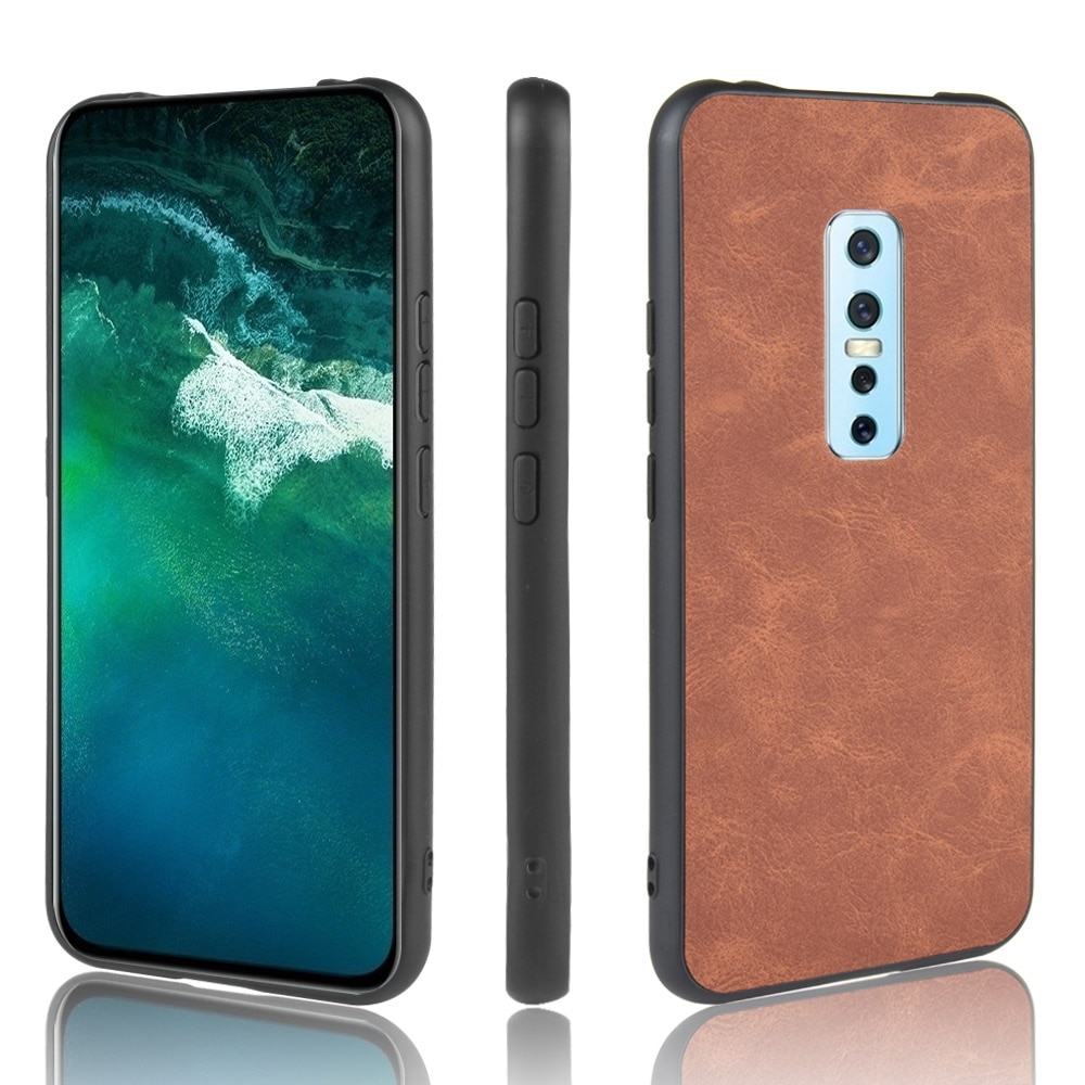 Case vivo V17 Pro #เคสฝาหลัง TPU เคลือบผิวด้วยหนัง PU
