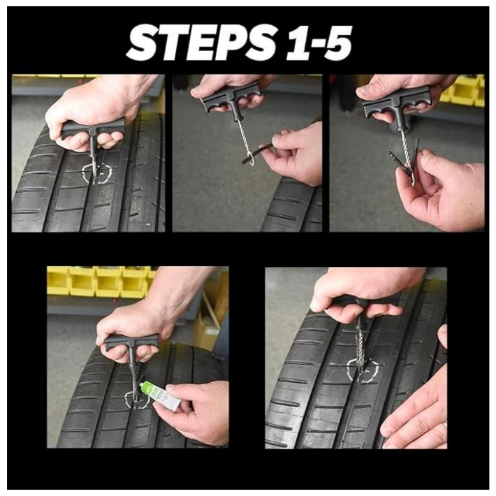 (Slime) Tire Repair Plugs, 5 Count ปลั๊กซ่อมยาง อุดซ่อมแซม