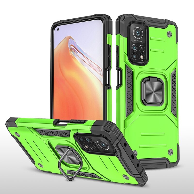 Case Xiaomi Mi 10T Pro #เคสฝาหลัง Hybrid TPU+PC มีแหวนสวมนิ้ว