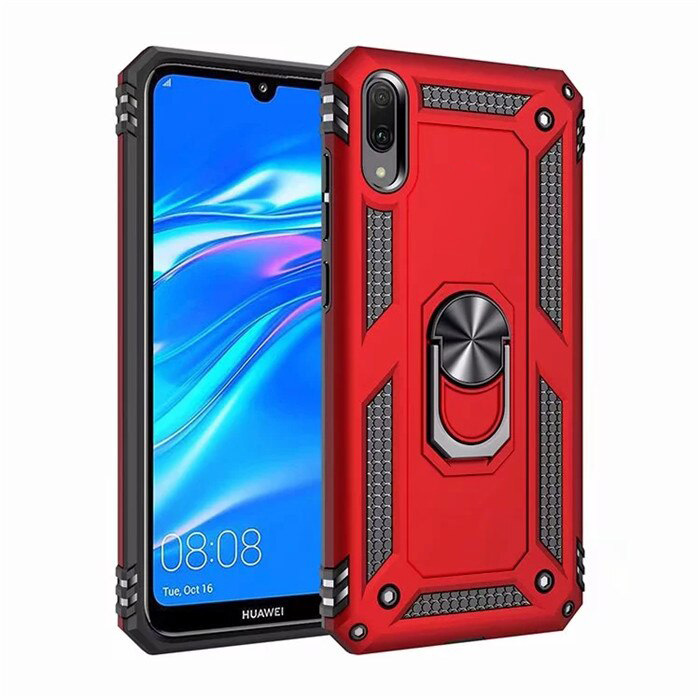 Case Huawei Y7 Pro 2019 #เคสฝาหลัง Hybrid TPU+PC มีแหวนสวมนิ้ว ( พร้อมส่ง)