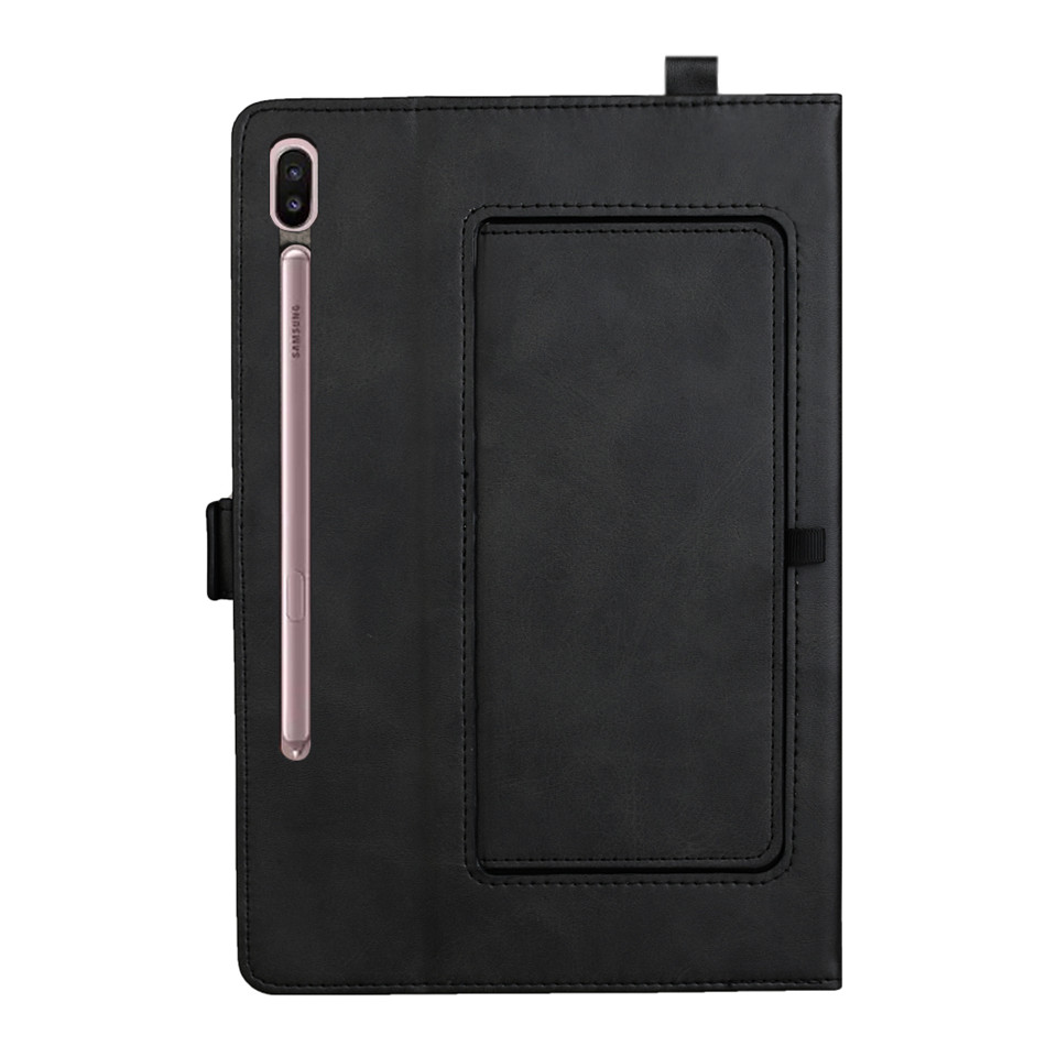 Case Samsung Galaxy Tab S7 11นิ้ว T870 T875 #เคสฝาพับหนัง PU ช่องเสียบการ์ดภายนอกและภายใน Flip Card Slots Stand Leather