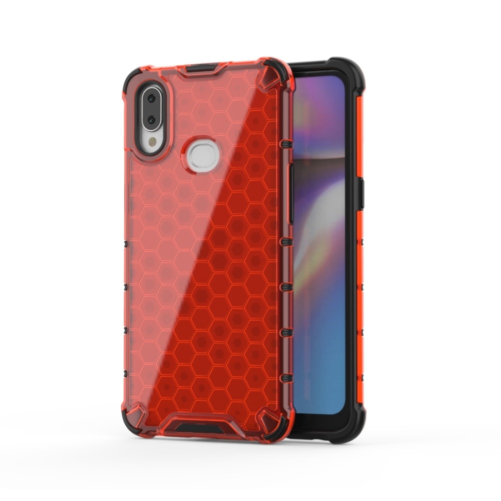 Case Samsung Galaxy A20s #เคสฝาหลังกันกระแทก Honeycomb Shock Absorber TPU + PC + Silicone Hybrid