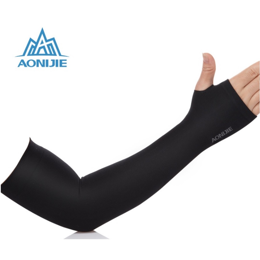 ปลอกแขนกันแดด ปลอกแขนกันยูวี AONIJIE แบบสวมนิ้วโป้ง(E01)
