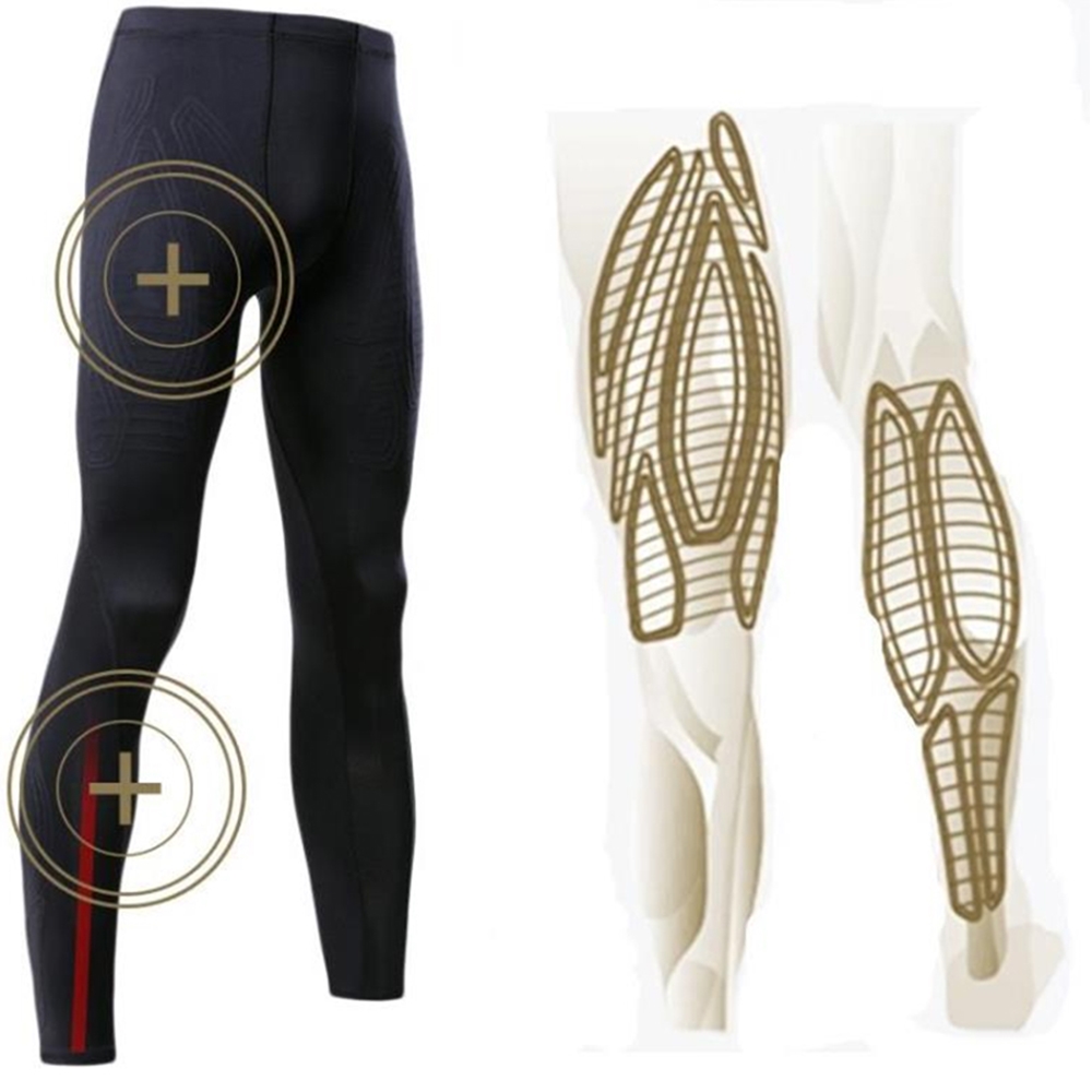 กางเกงรัดกล้ามเนื้อขายาว ผู้ชาย Running Compression Pants Tights Men Sports EVS(F11)