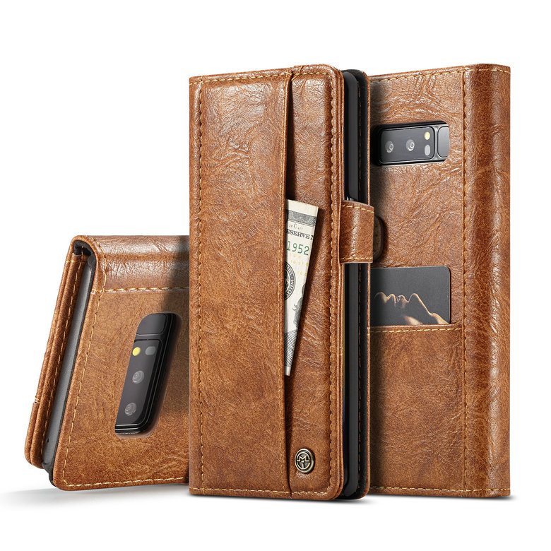 Case Samsung Galaxy Note 8 SM-N950 #เคสฝาพับสไตล์วินเทจ CASEME Vintage Style Card Holder PU Leather