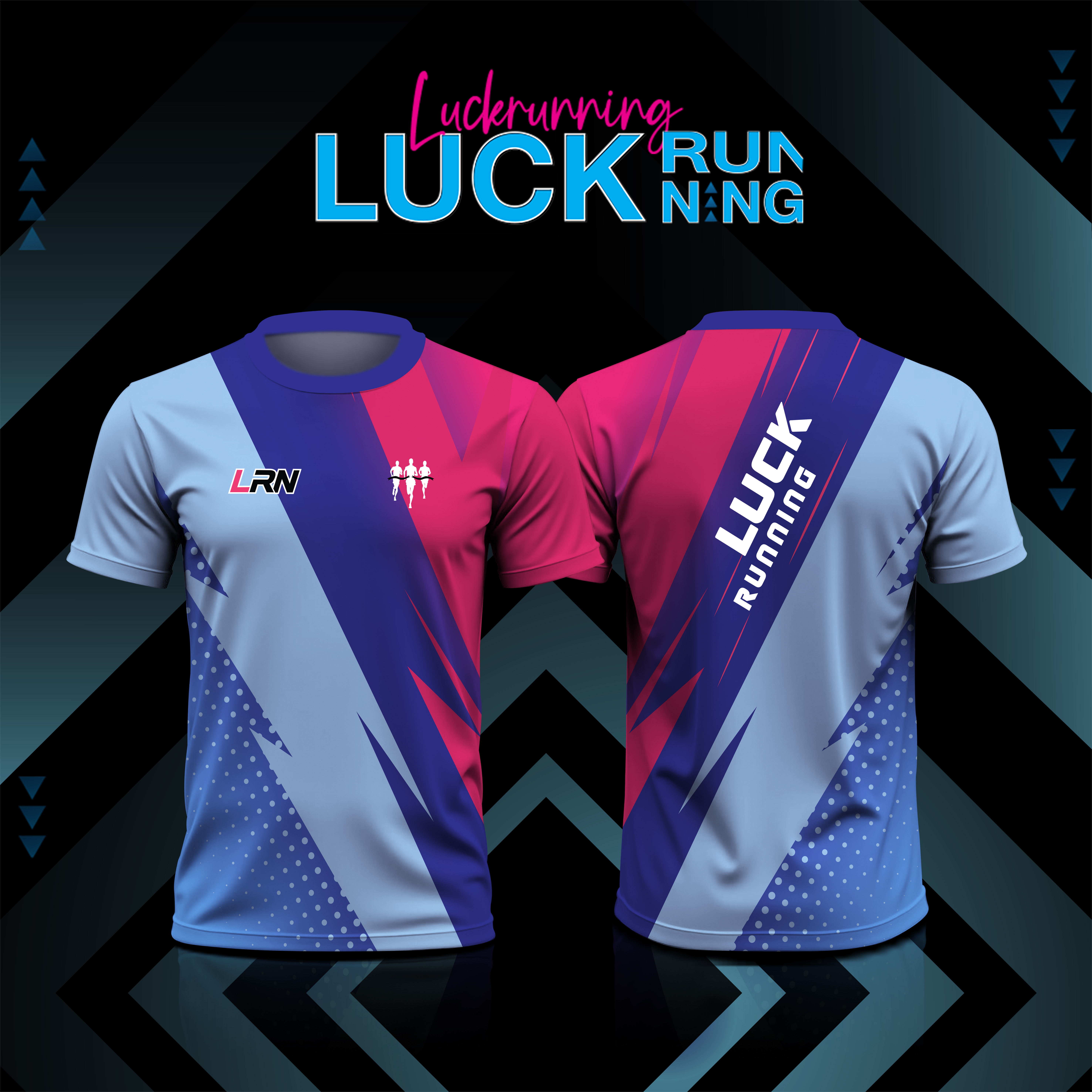 เสื้อวิ่งพิมพ์ลาย LRN เนื้อผ้า Super Air Flow (SF11)