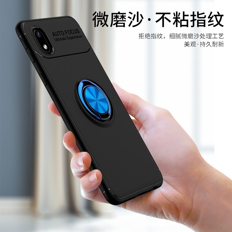 Case Samsung Galaxy A01 Core #เคสฝาหลัง TPU Finger Ring Kickstand (แผ่นโลหะแบบ Built-in)