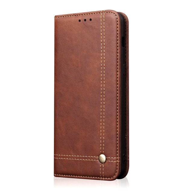 เคส Samsung Galaxy S20 FE / S20 FE 5G #เคสฝาพับหนัง PU Crazy Horse Texture Retro Leather Auto-absorbed Wallet คุณภาพดี
