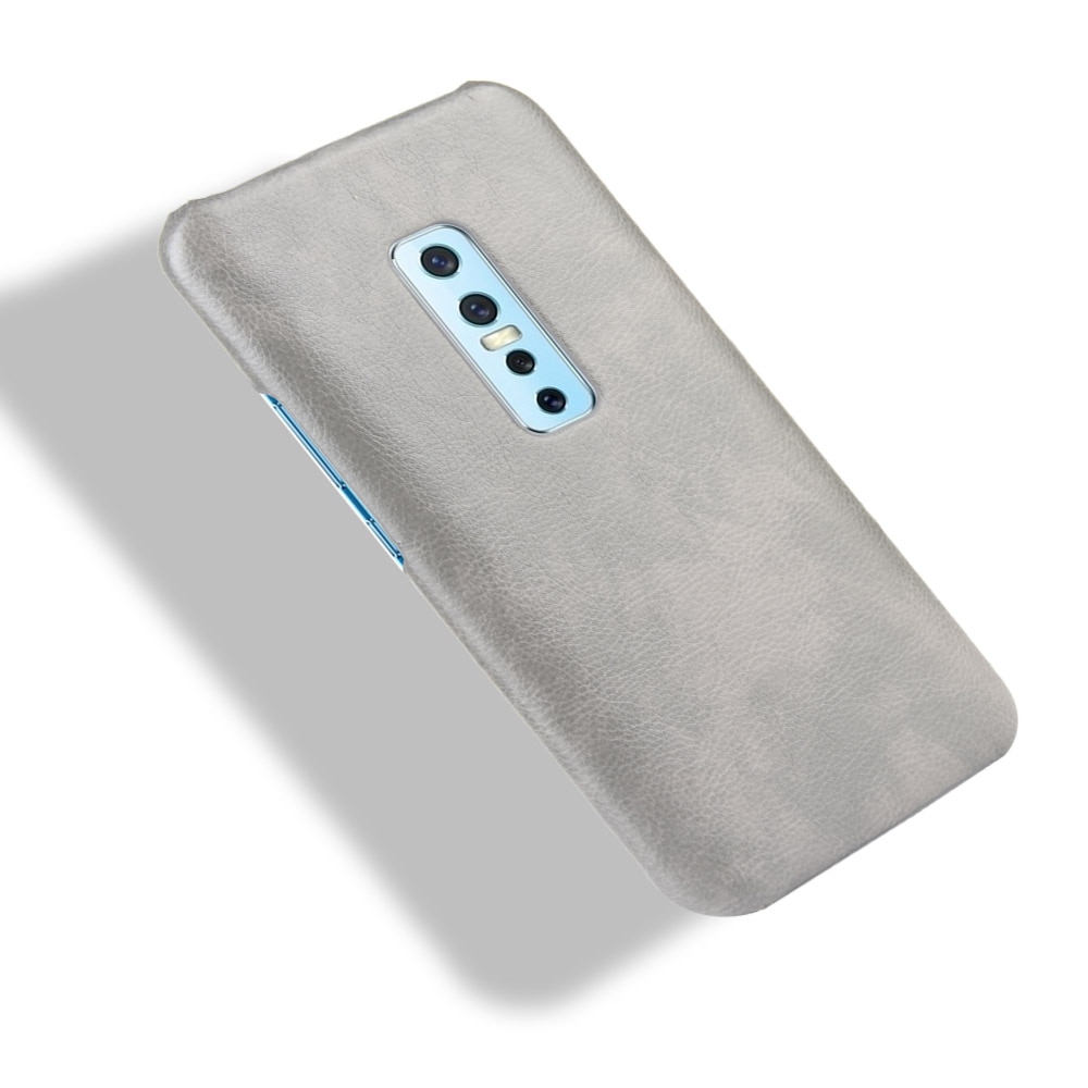 เคส vivo V17 Pro #เคสฝาหลังพลาสติกแข็งเคลือบหนัง PU ลายผิวลิ้นจี่ Litchi Skin Leather Coated