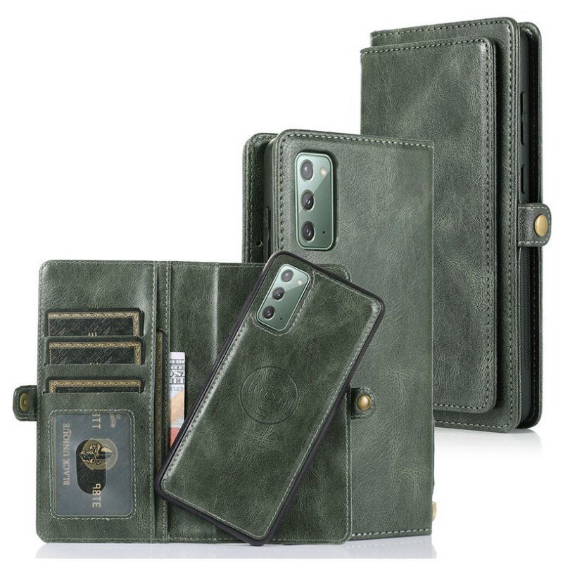 เคส Samsung Galaxy S20 FE / S20 FE 5G #เคสหนังฝาพับสไตล์กระเป๋าสตางค์ PU Wallet Split Leather 2 in 1 Card Slot + Money slot + Magnetic Separable Shell