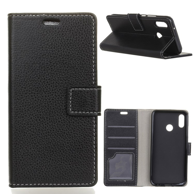Case Huawei nova 3i #เคสฝาพับแบบกระเป๋าสตางค์หนัง PU ผิวลิ้นจี่ Litchi Grain Wallet