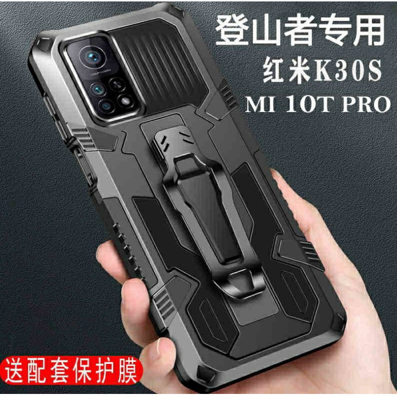 Case Xiaomi Mi 10T Pro #เคสฝาหลังกันกระแทกมีคลิบหนีบ ไฮบริด พลาสติก+TPU Heavy Duty Rugged Hybrid