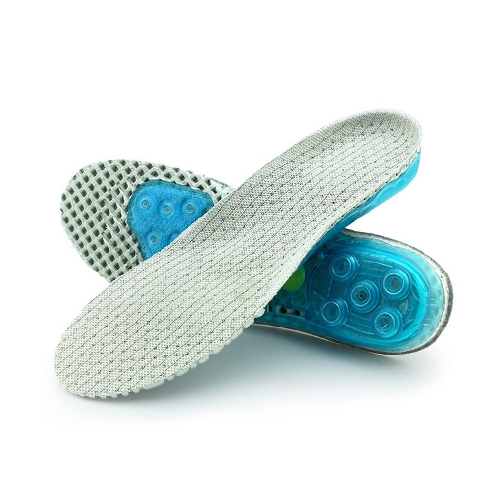 แผ่นรองพื้นรองเท้ากันกระแทก สำหรับวิ่ง Spring insole sport running (O6)