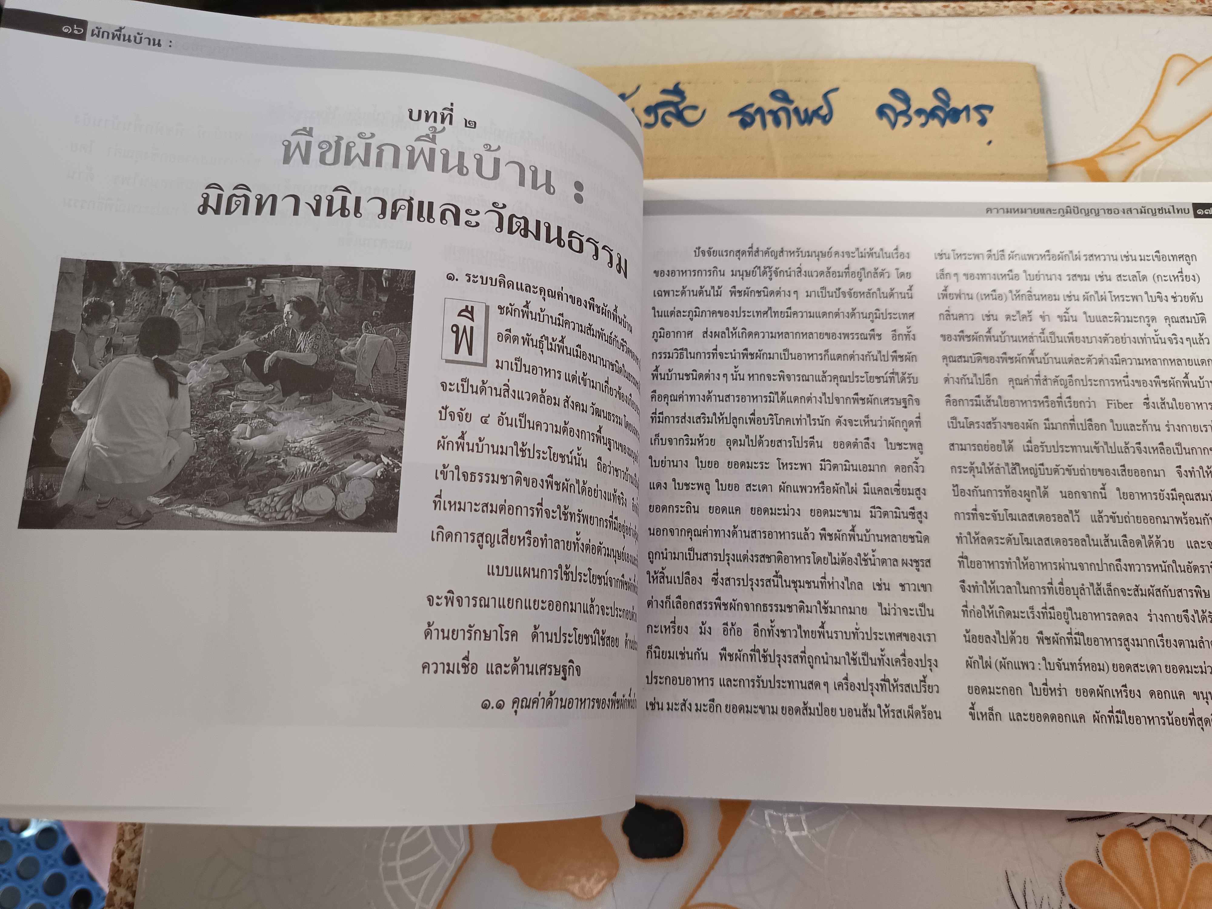 ผักพื้นบ้าน ความหมายและภูมิปัญญาของสามัญชนไทย โดย สถาบันการแพทย์แผนไทย กรมการแพทย์ กระทรวงสาธารณสุข