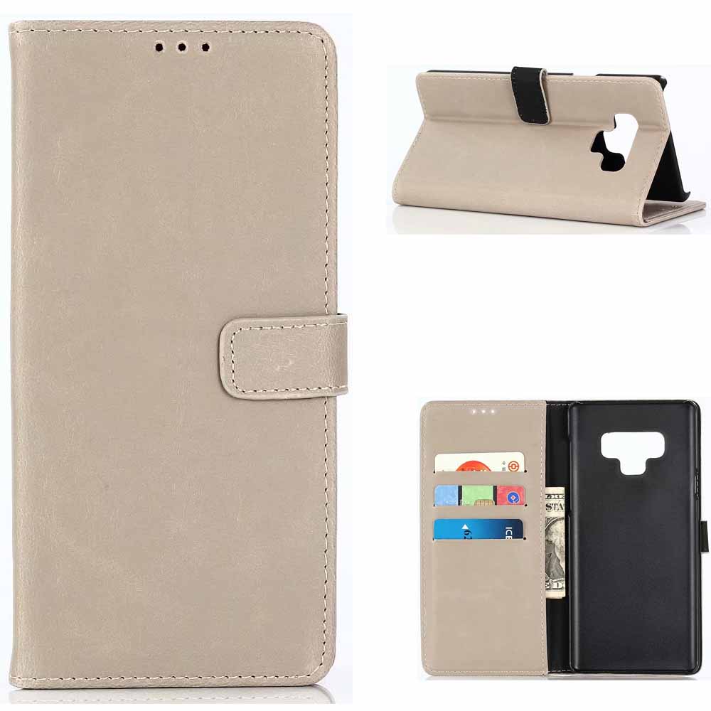 Case Samsung Galaxy Note 9 #เคสฝาพับหนัง PU แบบกระเป๋าสตางค์สไตล์ย้อนยุค