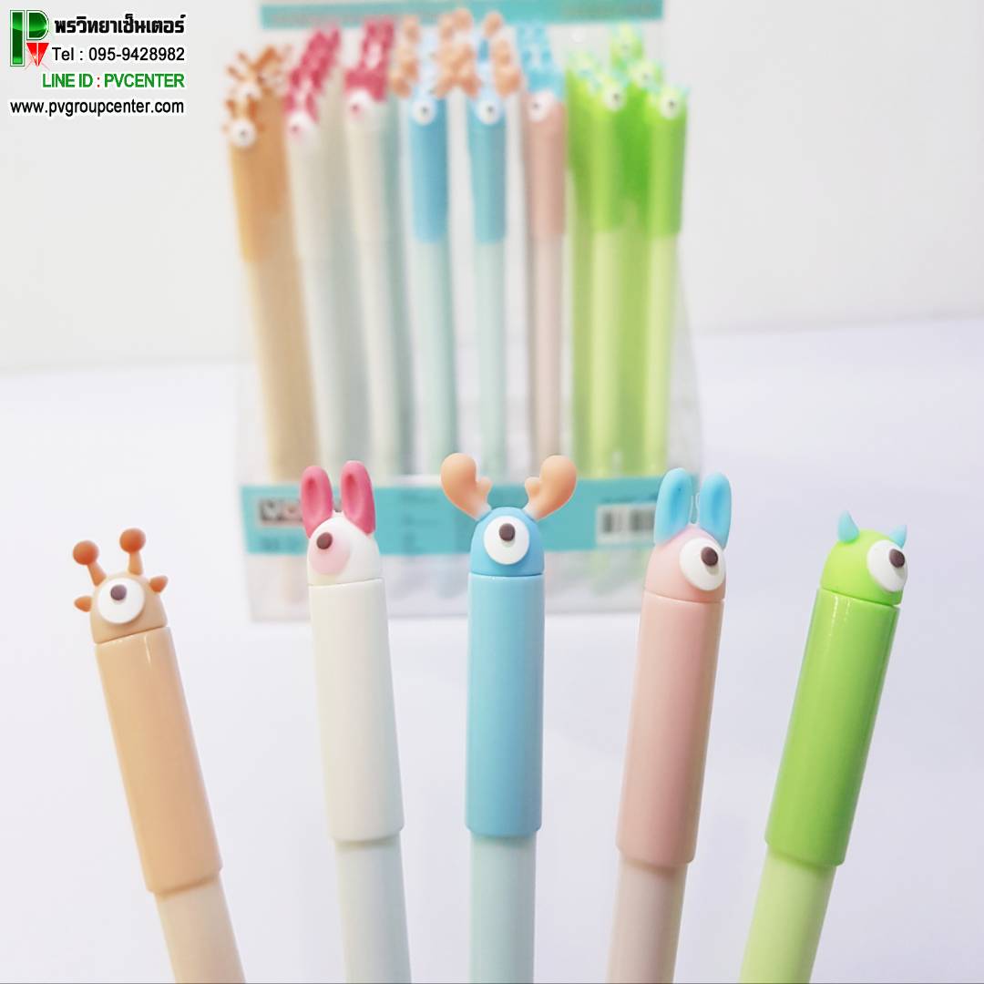 ปากกาเจลหัวเอเลี่ยนน่ารัก YOYA DS-296G (แพค10ด้าม)