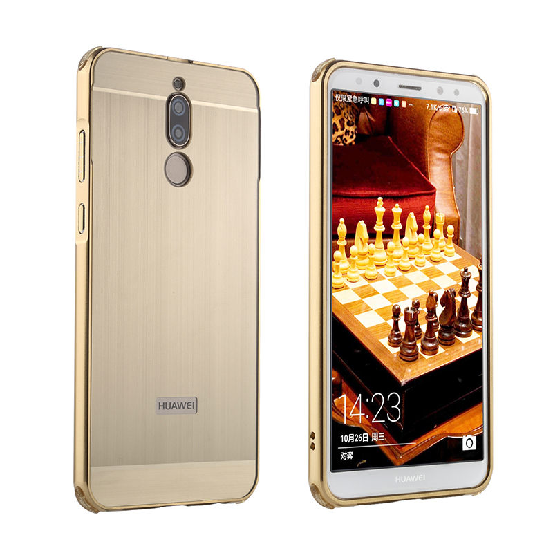 Case Huawei nova 2i5.9นิ้ว #เคสกรอบโลหะกันกระแทกฝาหลังพลาสติกเลื่อนสไลด์สวยงามทันสมัย