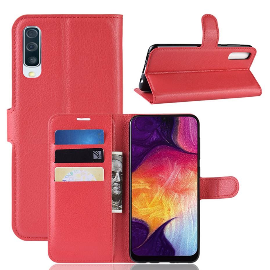 เคส Vivo Y19 #เคสฝาพับสไตล์กระเป๋าสตางค์หนัง PU ผิวลิ้นจี่