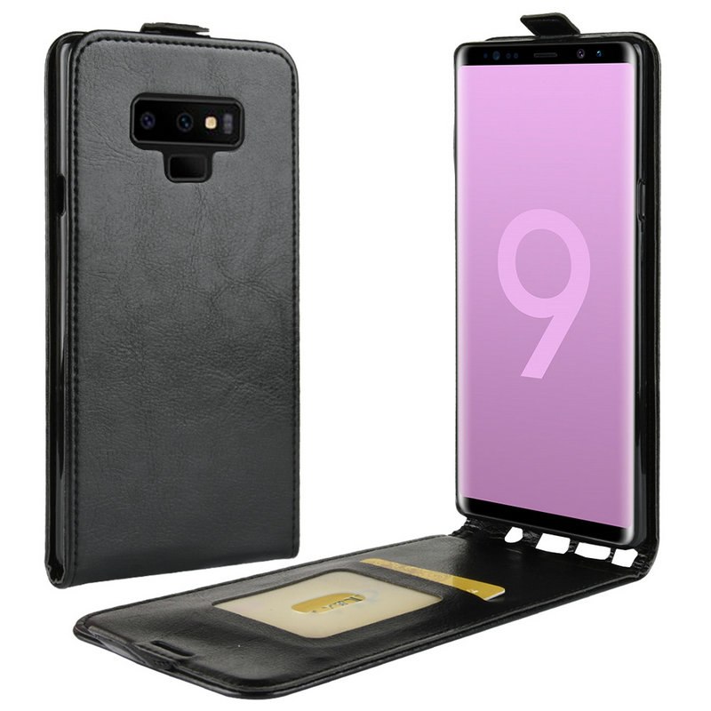 Case Samsung Galaxy Note 9 #เคสฝาพับแนวตั้งหนัง PU Crazy Horse
