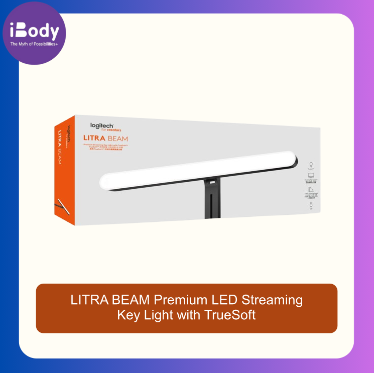 (Logitech) LITRA BEAM Premium LED Streaming Key Light with TrueSoft ไฟสตรีมมิ่ง