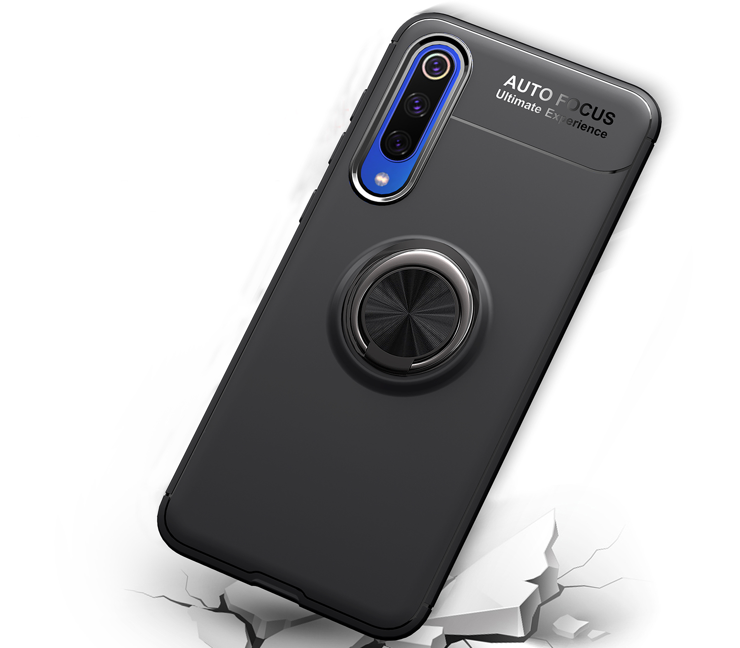 เคส Xiaomi Mi 9 SE #เคสฝาหลัง LENUO Metal Ring Bracket TPU (แผ่นโลหะแบบ Built-in)