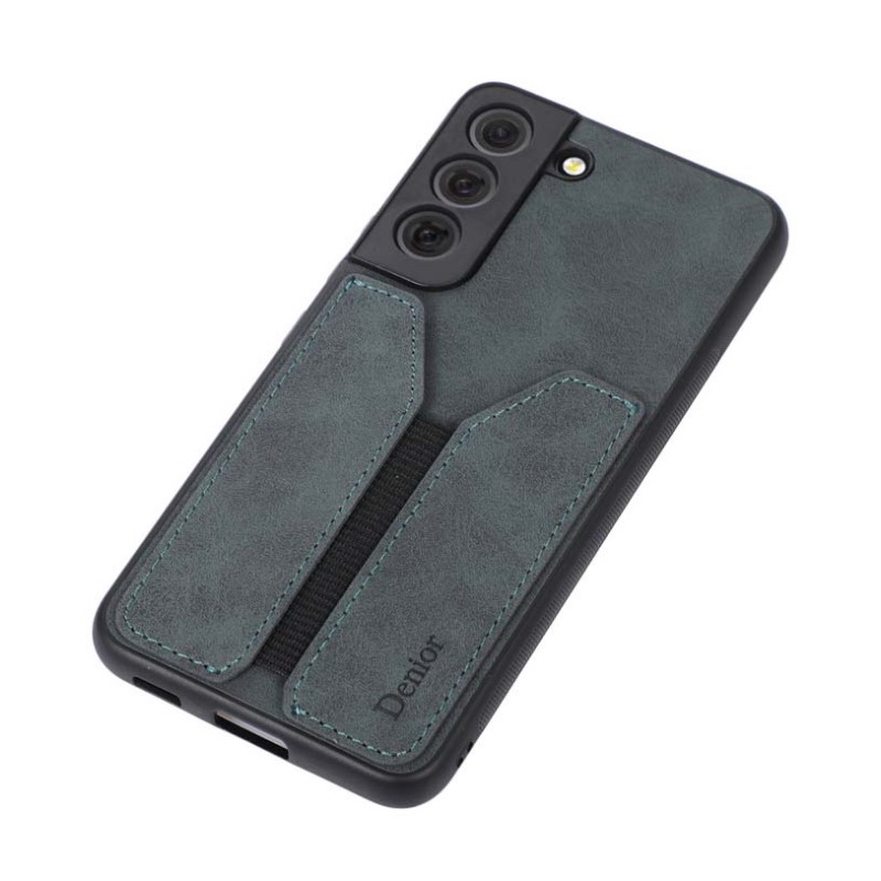 เคส Samsung Galaxy S22 5G #เคสฝาหลัง TPU เคลือบหนัง PU ขอบนิ่มมีช่องใส่บัตร Leather Coated TPU Hybrid