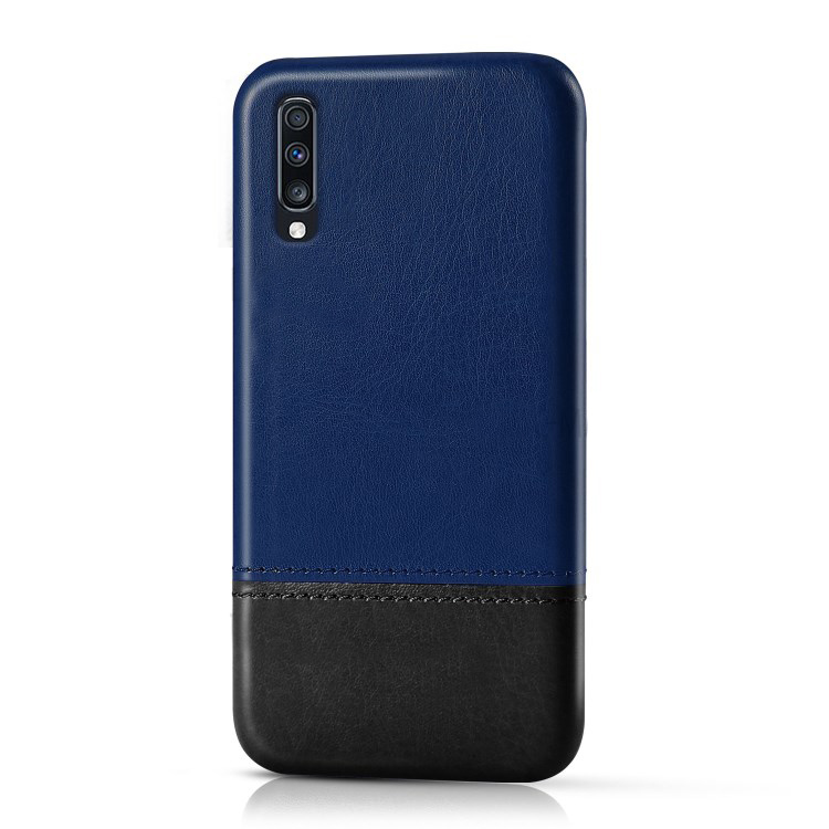 Case Samsung Galaxy A70 #เคสฝาหลังพลาสติกเคลือบหนัง PU สีทูโทน KSQ Bi-color Splicing Leather Phone