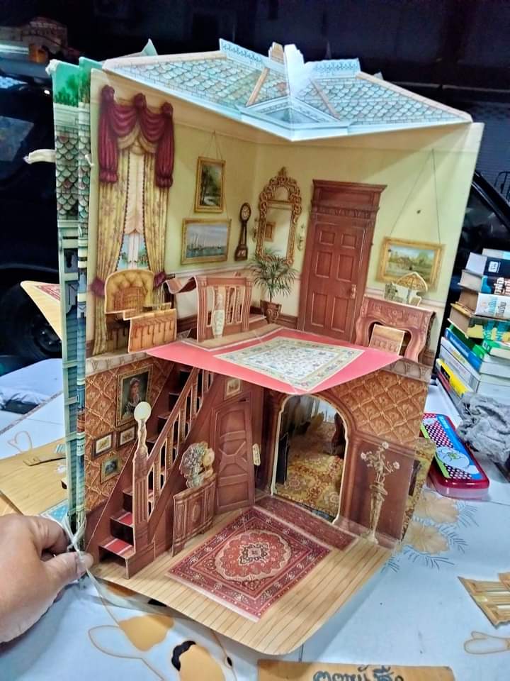 VICTORIAN DOLL HOUSE บ้านตุ๊กตากระดาษ 3 มิติ ทรงวินเทจ 1890 **สินค้าหมด **