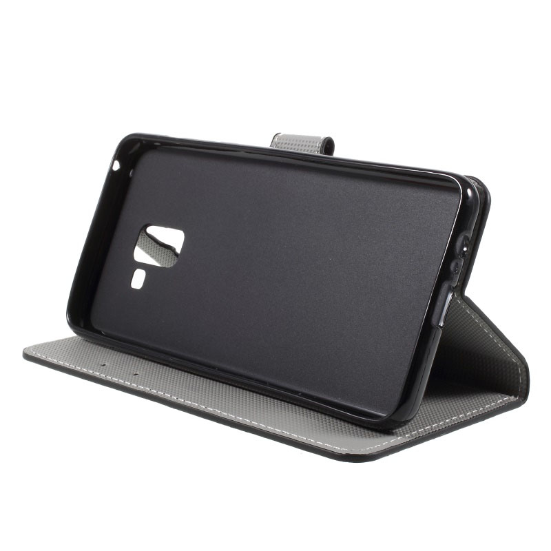 เคส Samsung Galaxy J6 (2018) #เคสฝาพับสไตล์กระเป๋าสตางค์พิมพ์ลายน่ารักๆ Pattern Printing หนัง PU