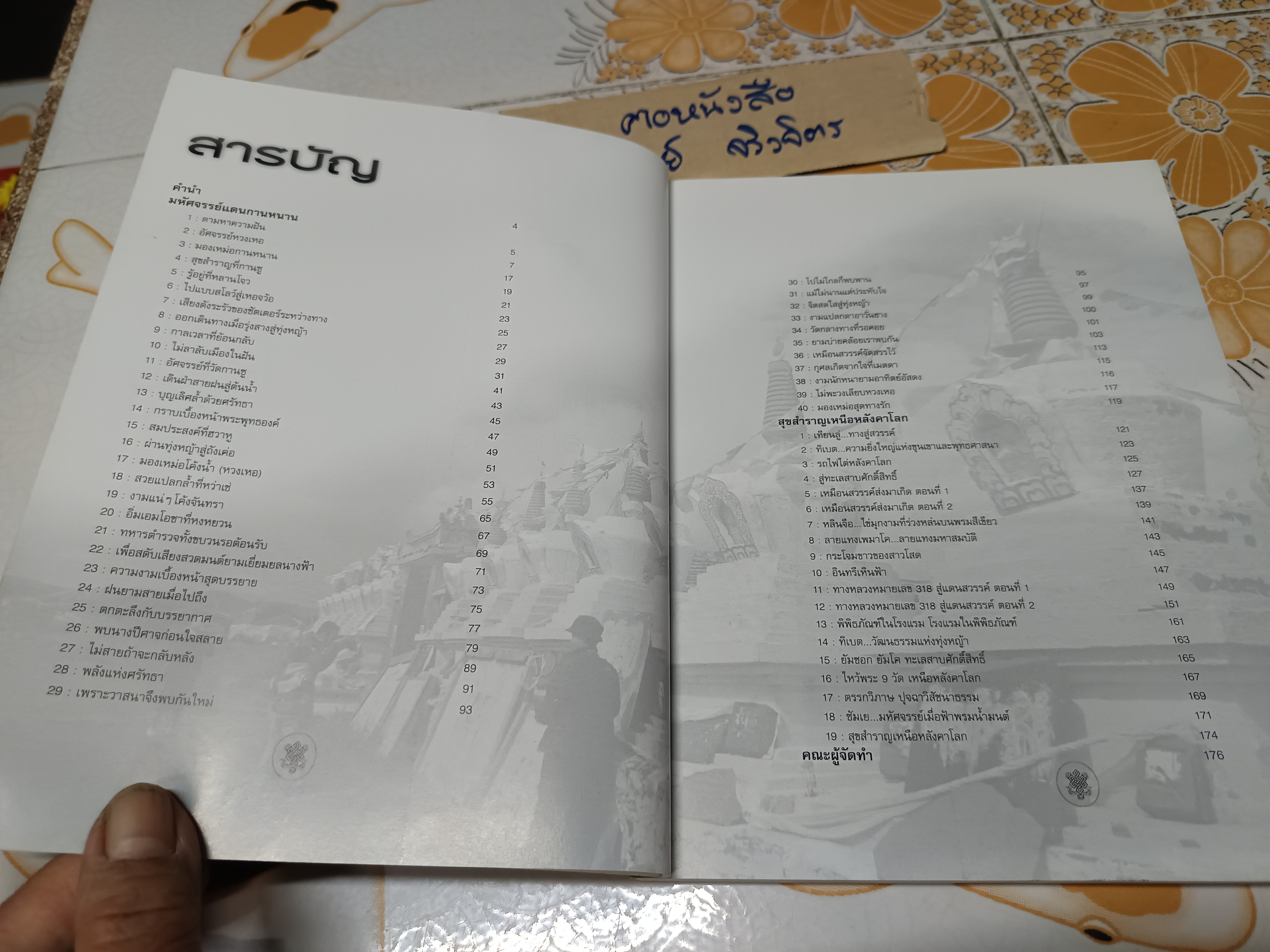 ทิเบตในฝัน อัศจรรย์เหนือหลังคาโลก นพ. พันธ์ศักดิ์ ศุกระฤกษ์ เขียน ไพศาล เจริญจรัสกุล ภาพ
