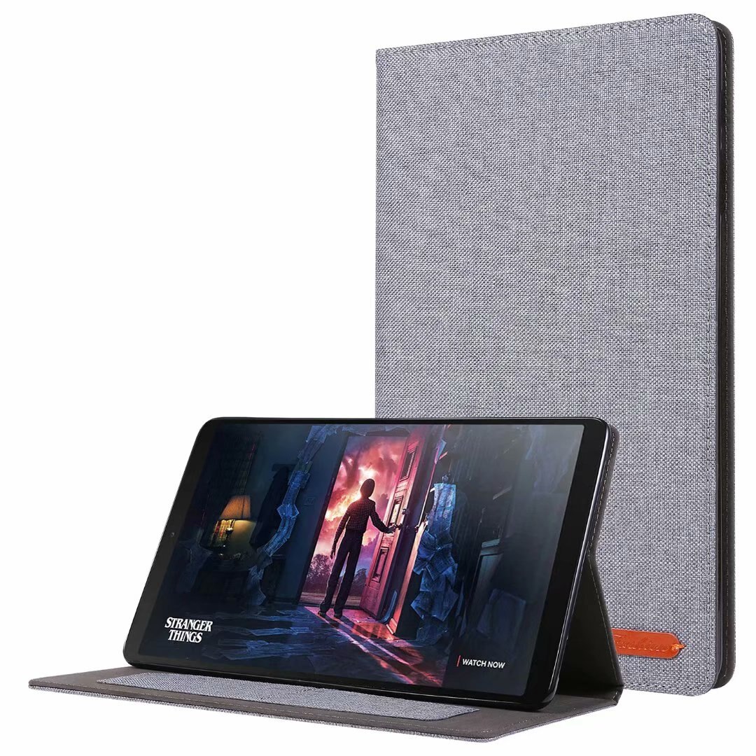 เคส Samsung Galaxy Tab A7 Lite 8.7" (T220,T225) #เคสฝาพับหนัง PU ผิวผ้าพับตั้งได้ Cloth Leather Wallet