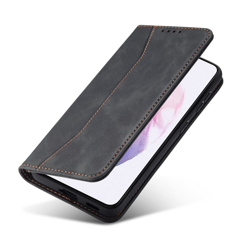 เคส Samsung Galaxy S21 FE 5G#เคสหนัง PU สไตล์กระเป๋าสตางค์พร้อมช่องใส่การ์ด Luxury Flip Stand Card Phone Leather Wallet Cover Casing Auto-absorbed Smartphone