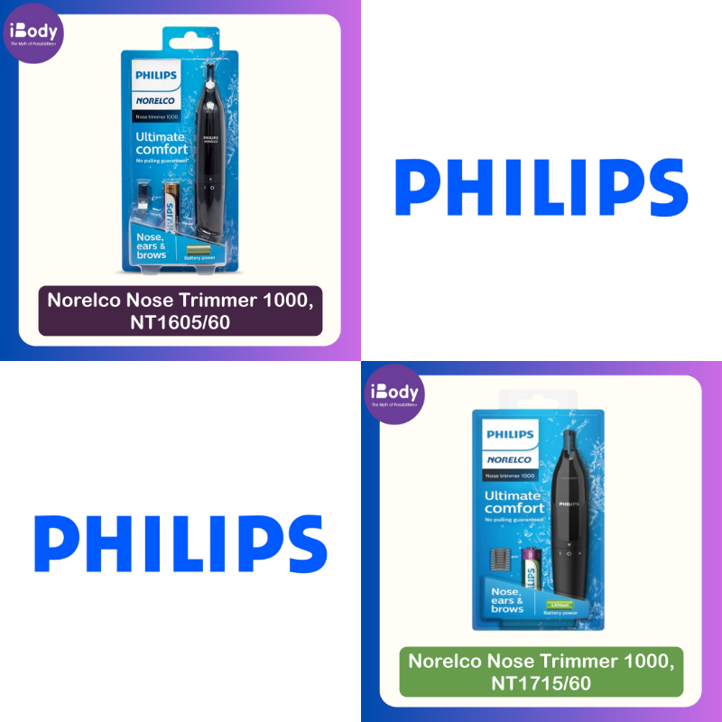(Philips®) Norelco Nose Trimmer 1000, NT1605/60 or NT1715/60 ฟิลิปส์ เครื่องตัดแต่งขนจมูก+ขนบนใบหน้า
