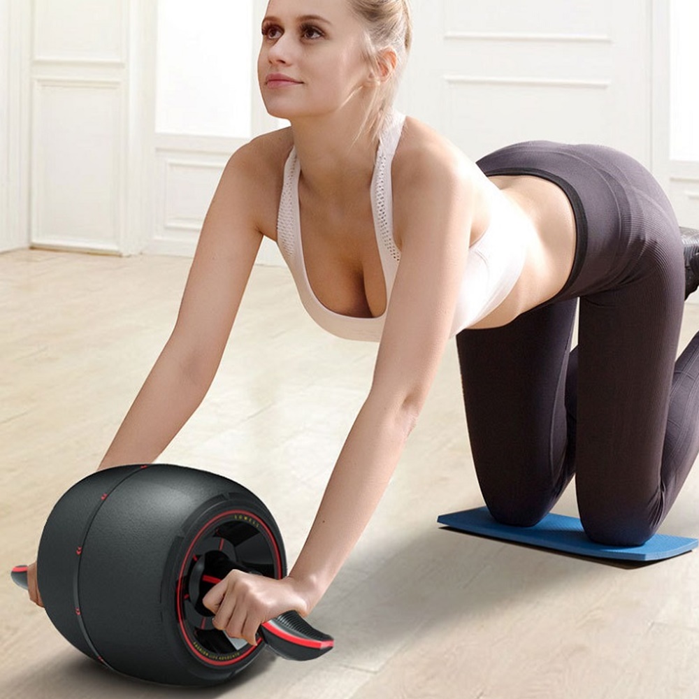 ลูกกลิ้งออกกำลังกาย ลูกกลิ้งฝึกกล้ามท้อง Roller Wheel Fitness Training (Y6)