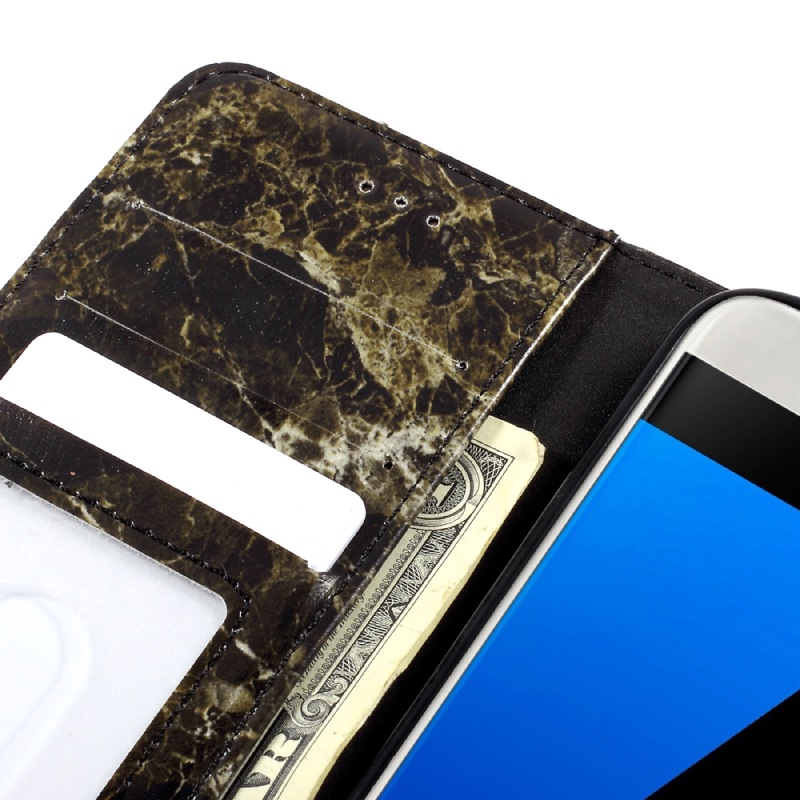 Case Samsung Galaxy S7 #เคสฝาพับสไตล์กระเป๋าสตางค์ลายหินอ่อน สวยงาม