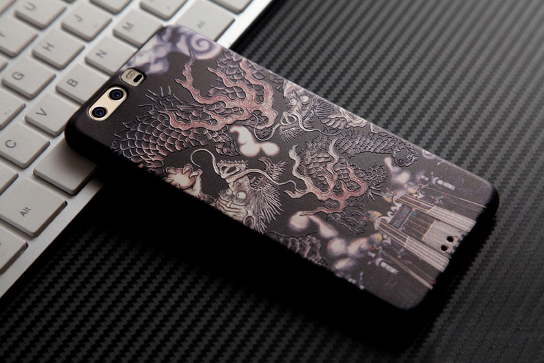 Case Huawei P10 Plus #เคสฝาลายนูน 3D Embossment TPU Mobile Shell สวยงาม