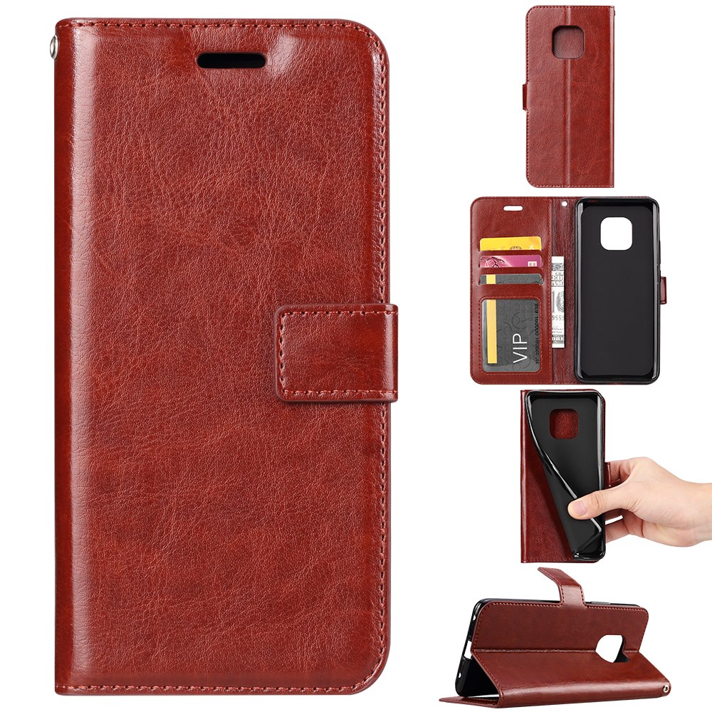 Case Huawei Mate 20 Pro #เคสฝาพับแบบกระเป๋าสตางค์หนัง PU ผิวหนังม้า Crazy Horse