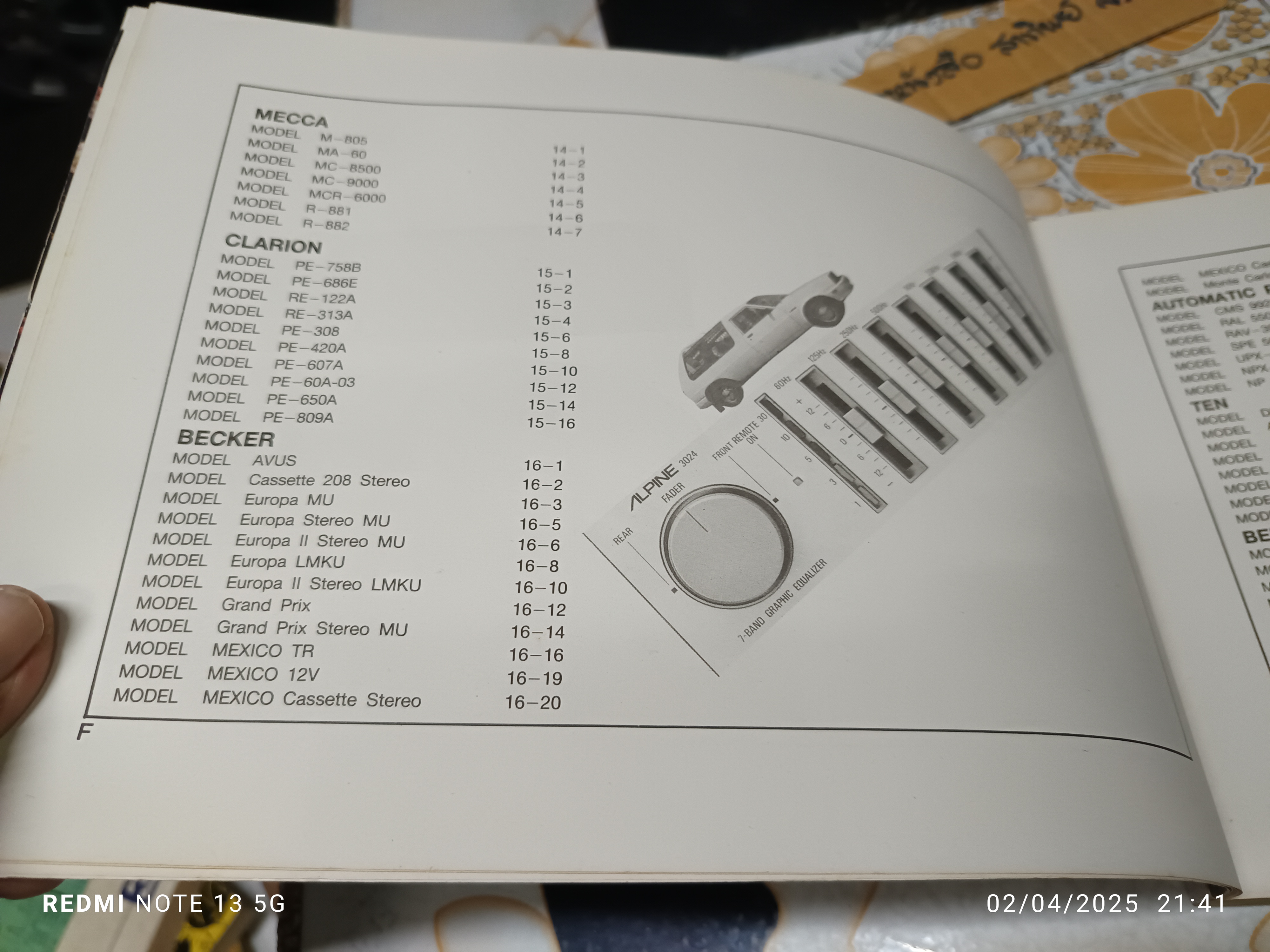 หนังสือ รวมวงจรวิทยุรถยนต์ - เพาเวอร์แอมป์ ปี 1987